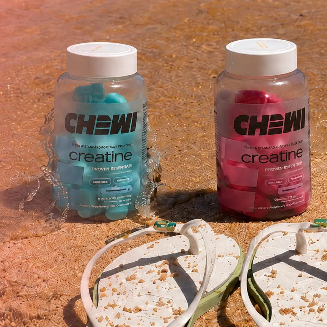 Chewi jars on the beach