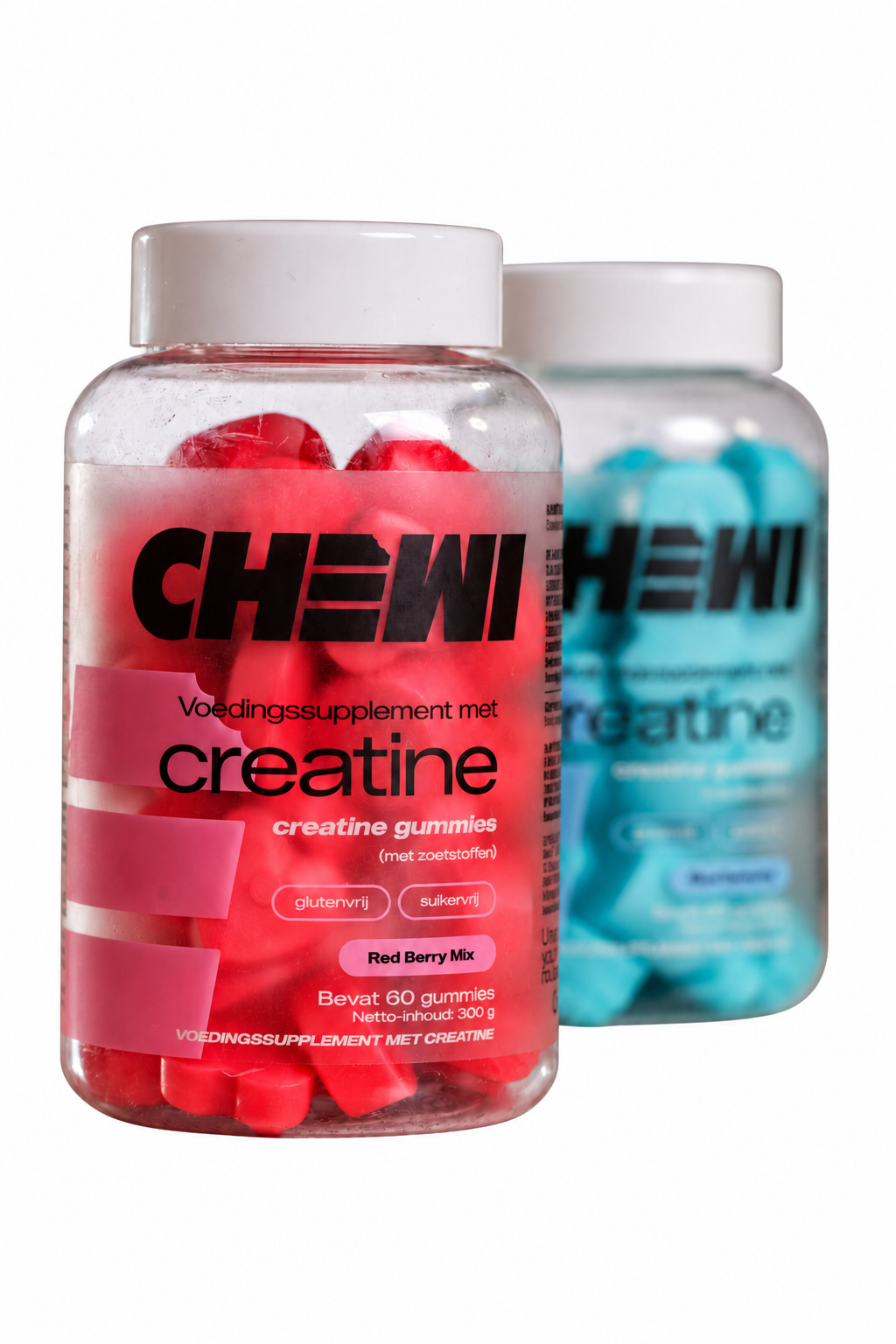 Duo Pack, a jar of Red Berry Mix and a jar of Blue Raspberry